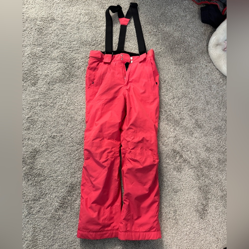 Dare2b Kids Bright Red/Pink Bib Snow Pants
